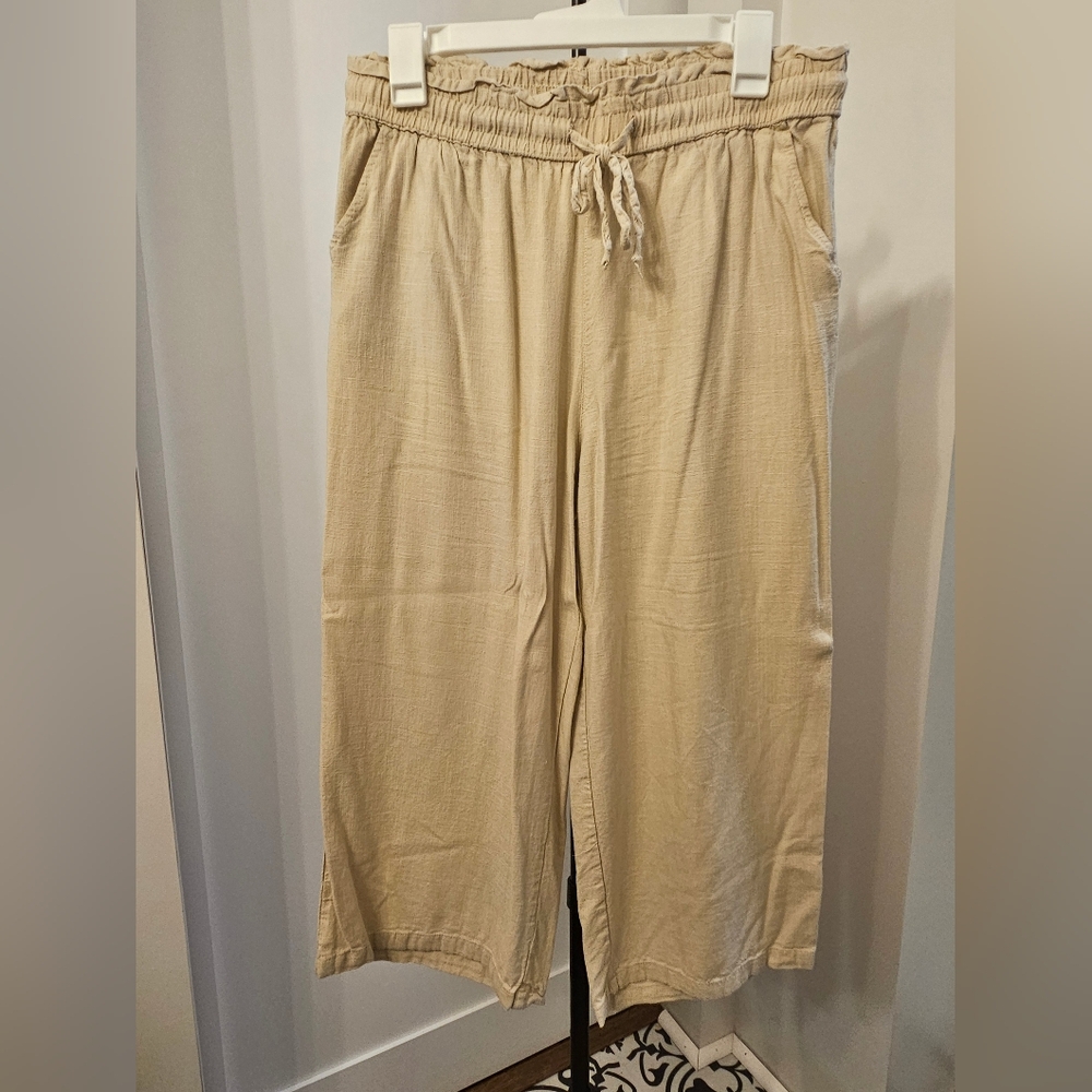 Linen Pull-on Pants